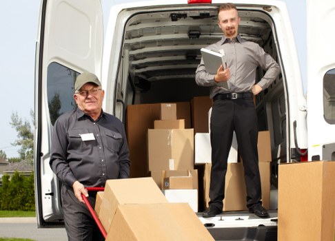 Professional Shepherds Bush removals team preparing a move in a busy West London area