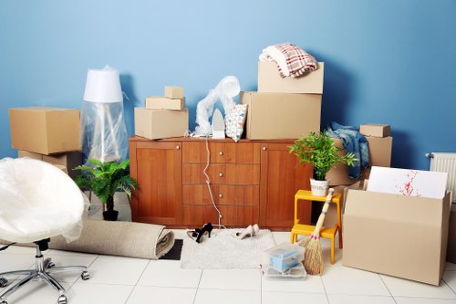 Removal team preparing a house move in Shepherds Bush