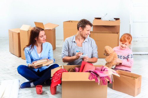 Careful unloading into a Shepherds Bush flat or house