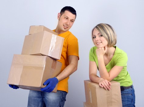 Packing and labelling items for an office move in Shepherds Bush