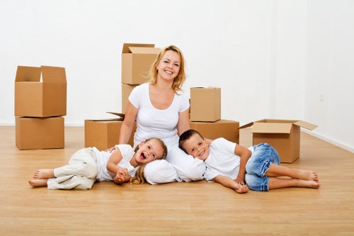 Packing and preparing items for transport with a Shepherds Bush van service