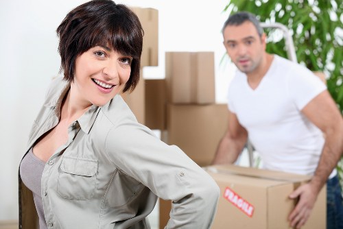 Local moving team handling access challenges on a Shepherds Bush street
