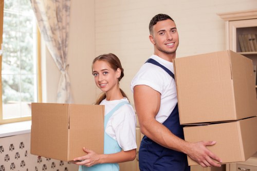 Packing and handling household items for a Shepherds Bush relocation