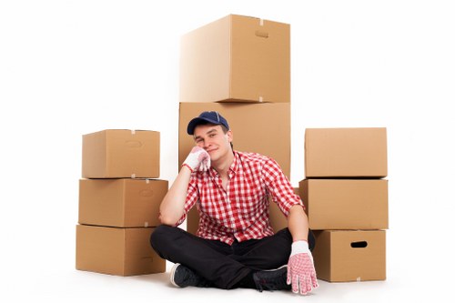 Boxes and furniture from a one-bedroom flat quote example